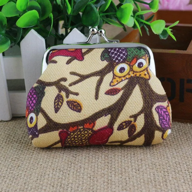 Korean lovely small zero purse lady canvas
