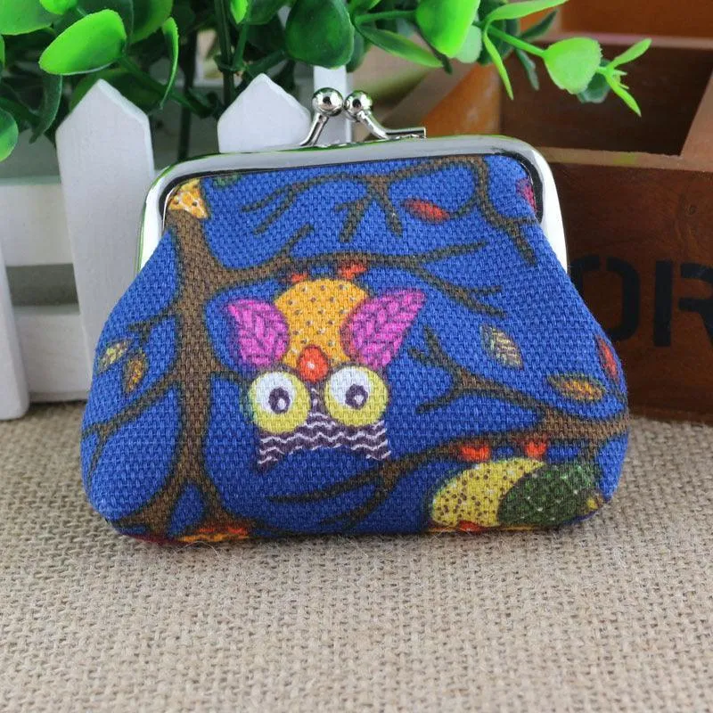 Korean lovely small zero purse lady canvas