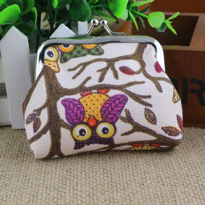 Korean lovely small zero purse lady canvas
