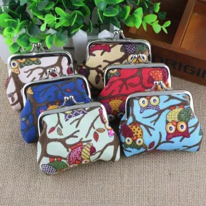 Korean lovely small zero purse lady canvas