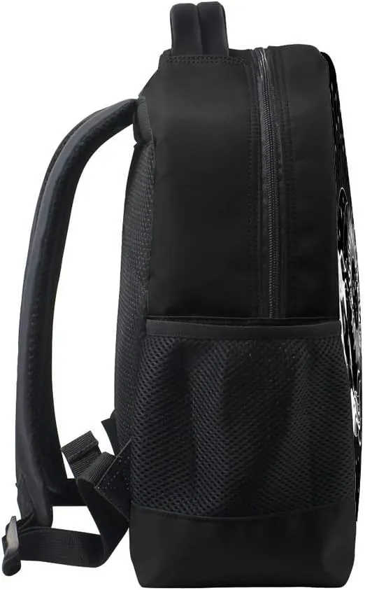 Kuizee Classic Backpack Schoolbag Adjustable Padded Shoulder Straps Daypack ﻿Sun Eclipse Astronomy Astrology Mysticism Black Casual Bags Durable College Daily 16Inch