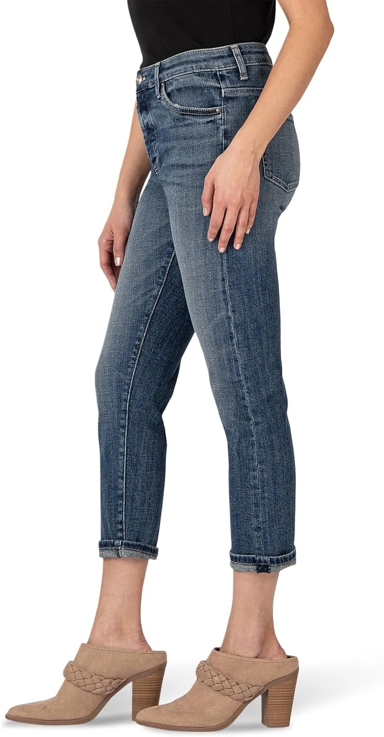 KUT from the Kloth Women's Elizabeth Slouchy Boyfriend Hiddden Btn
