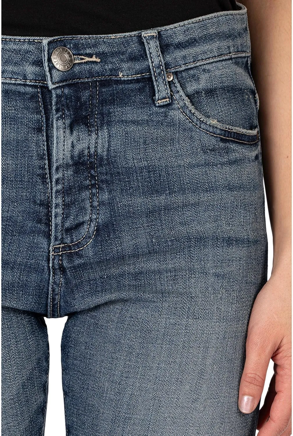 KUT from the Kloth Women's Elizabeth Slouchy Boyfriend Hiddden Btn