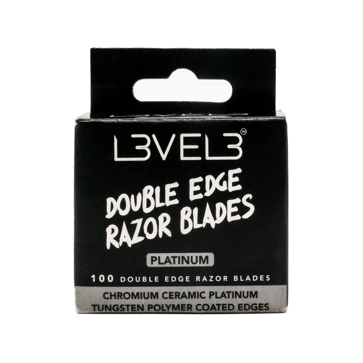 L3 Double Edge Razor Blades - Platinum Coated, Stainless Steel for the Close Shave - for Double Edged Safety Razors - 100 Count (2)