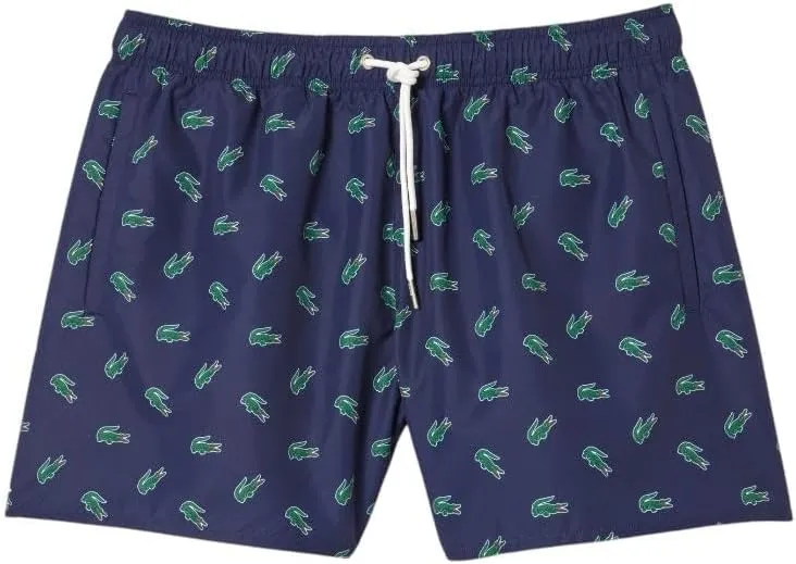 Lacoste Men's Standard Allover Croc Swim Short