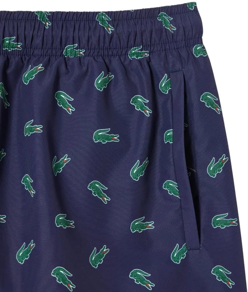 Lacoste Men's Standard Allover Croc Swim Short