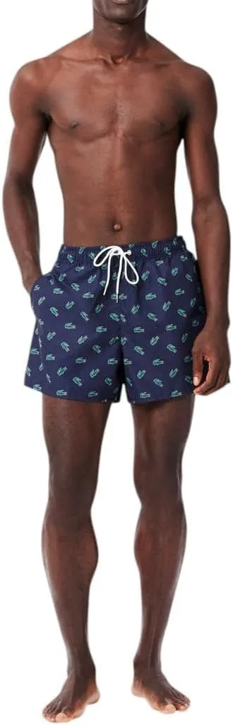 Lacoste Men's Standard Allover Croc Swim Short