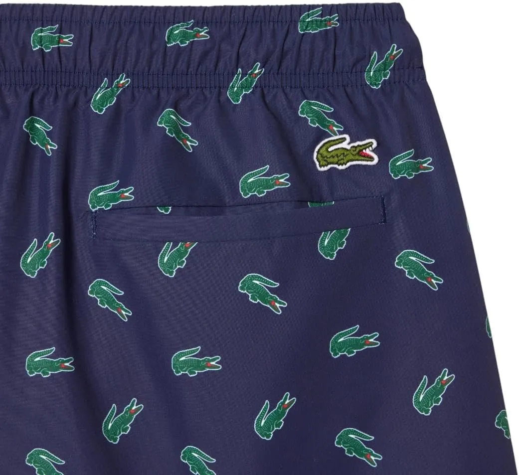 Lacoste Men's Standard Allover Croc Swim Short