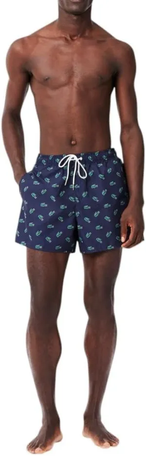 Lacoste Men's Standard Allover Croc Swim Short