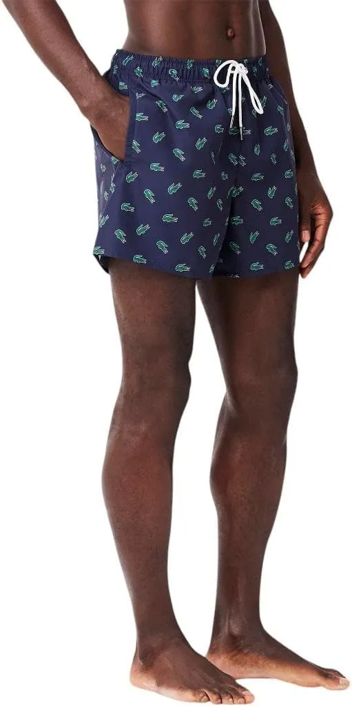 Lacoste Men's Standard Allover Croc Swim Short