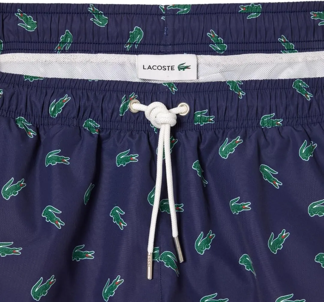 Lacoste Men's Standard Allover Croc Swim Short