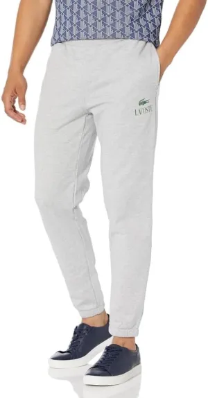 Lacoste Men's Tapered Fit Sweatpants W/Adjustable Waist & Medium Croc Graphic on The Front Hip