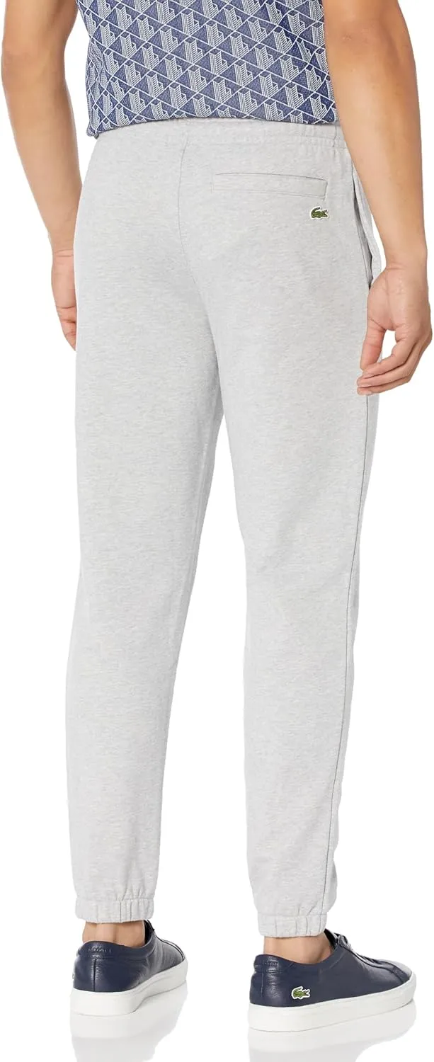 Lacoste Men's Tapered Fit Sweatpants W/Adjustable Waist & Medium Croc Graphic on The Front Hip
