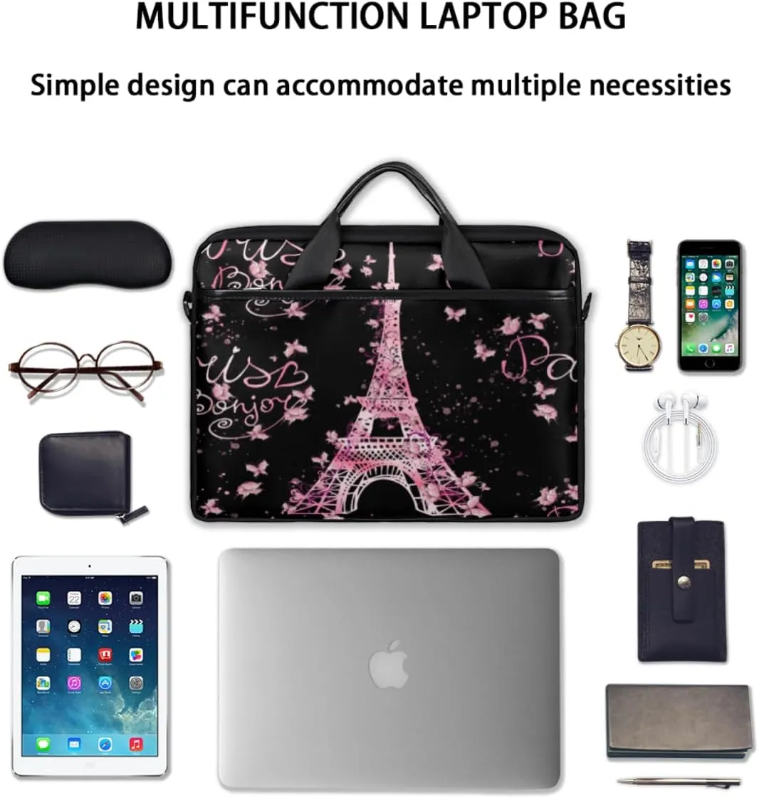 Laptop Bag for Women Men Waterproof Laptop Shoulder Bag 14-15.6 Inch Computer Messenger Bag Carrying Case