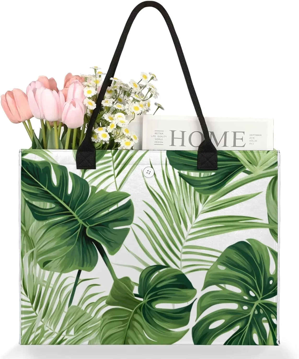 Large Beach Bag,Waterproof Sandproof Tote Bag with Pocket