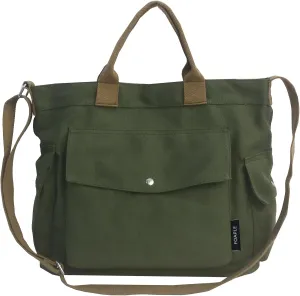 Large Canvas Tote Bag for Women Men Shoulder Bags Hobo Handbags with Multi-Pockets Casual Bag for Travel, Work