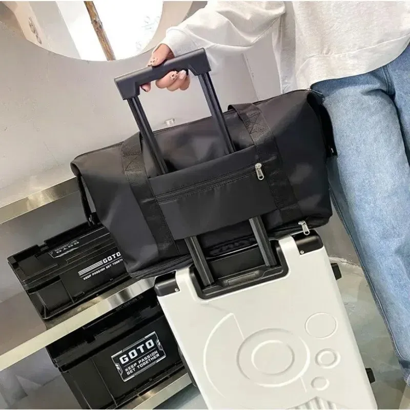 Large Capacity Folding Travel Bags for Women Gym Yoga Storage Shoulder Bag Men Waterproof Luggage Handbag Travel Duffle Bag