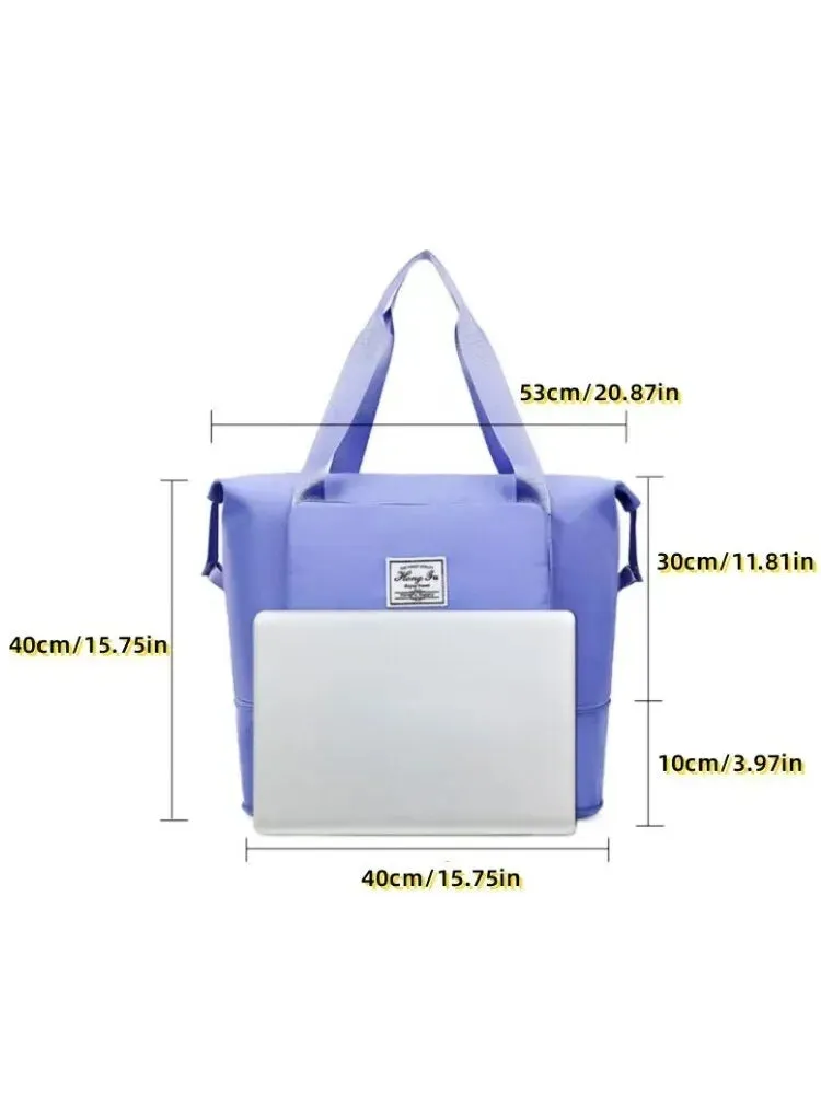 Large Capacity Folding Travel Bags for Women Gym Yoga Storage Shoulder Bag Men Waterproof Luggage Handbag Travel Duffle Bag