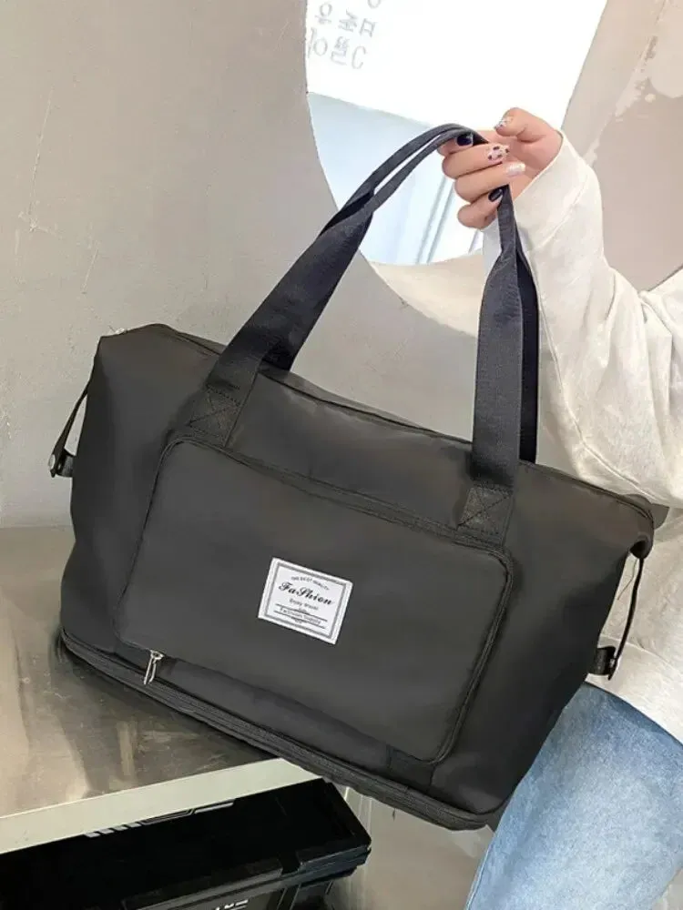 Large Capacity Folding Travel Bags for Women Gym Yoga Storage Shoulder Bag Men Waterproof Luggage Handbag Travel Duffle Bag