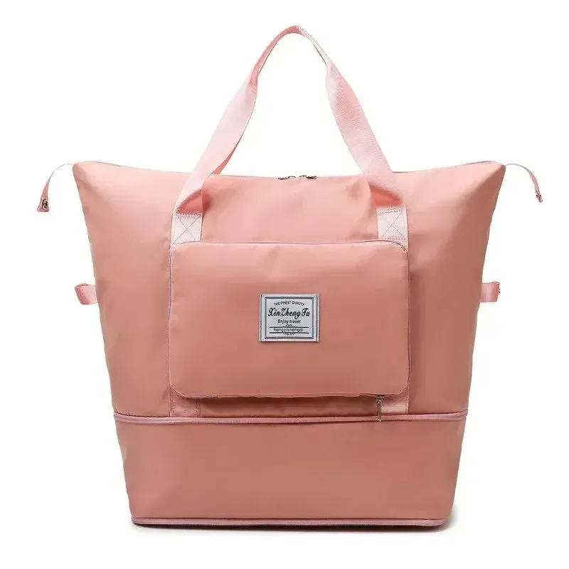 Large Capacity Folding Travel Bags for Women Gym Yoga Storage Shoulder Bag Men Waterproof Luggage Handbag Travel Duffle Bag