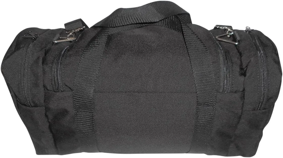 Large Triple Duffle with U Opening, Front Pocket and Two Side Compartment, Perfect Cabin Bag Made in USA.