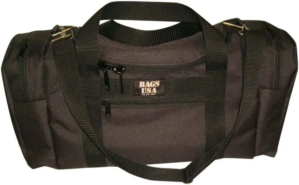 Large Triple Duffle with U Opening, Front Pocket and Two Side Compartment, Perfect Cabin Bag Made in USA.