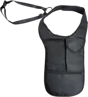 Larswon Underarm Shoulder Bag with Hidden Pocket and Wallet - Anti Theft Armpit Bag for Left-handed