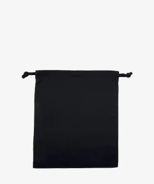 Laurel Black Drawstring Cotton Pouches