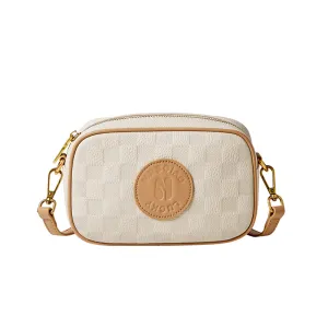 Leather Checkered Versatile Performance-driven Local delivery Shoulder Bag