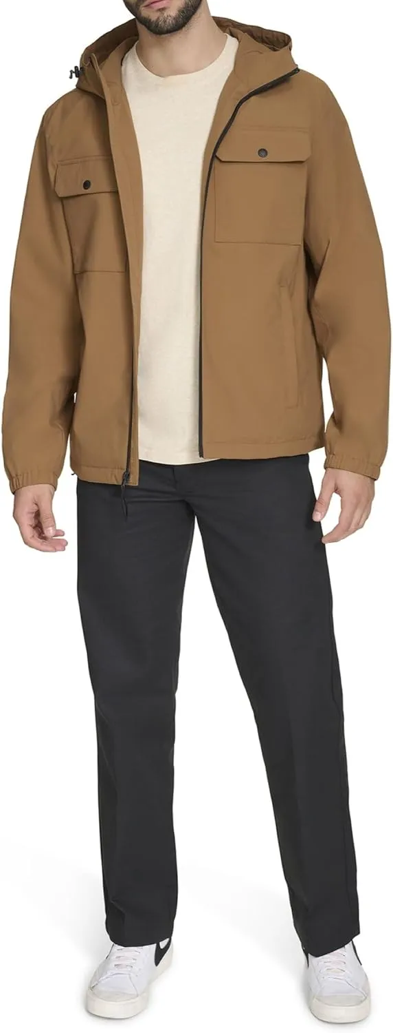 Levi's Men's Hooded Waterproof Arctic Cloth Rain Jacket