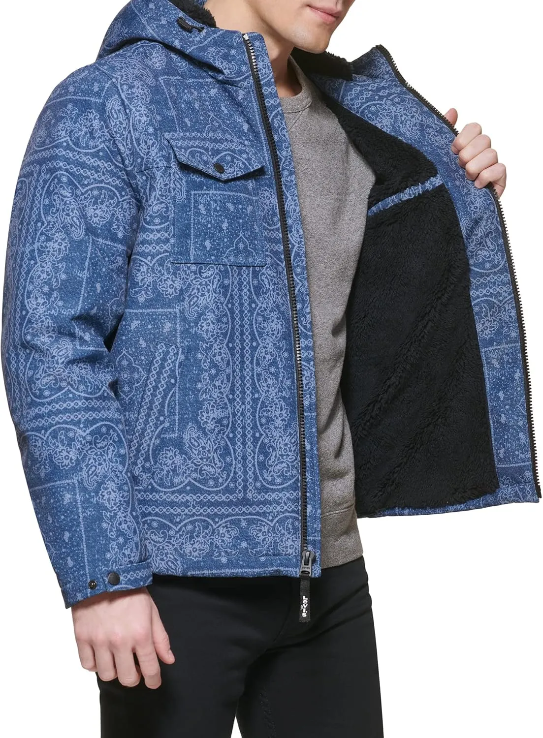 Levi's Men's Soft Shell Hooded Storm Coat (Regular & Big & Tall Sizes)