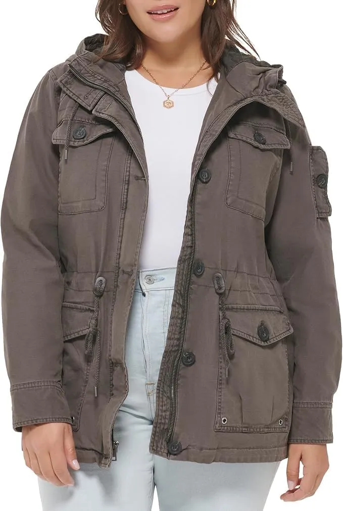 Levi's Women's Lightweight Cotton Military Jacket (Standard & Plus Sizes)
