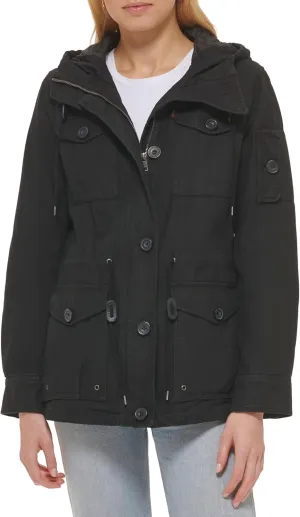 Levi's Women's Lightweight Cotton Military Jacket (Standard & Plus Sizes)