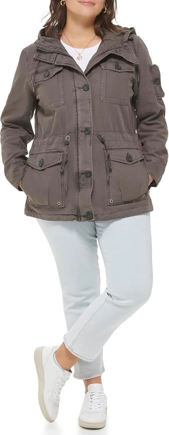 Levi's Women's Lightweight Cotton Military Jacket (Standard & Plus Sizes)