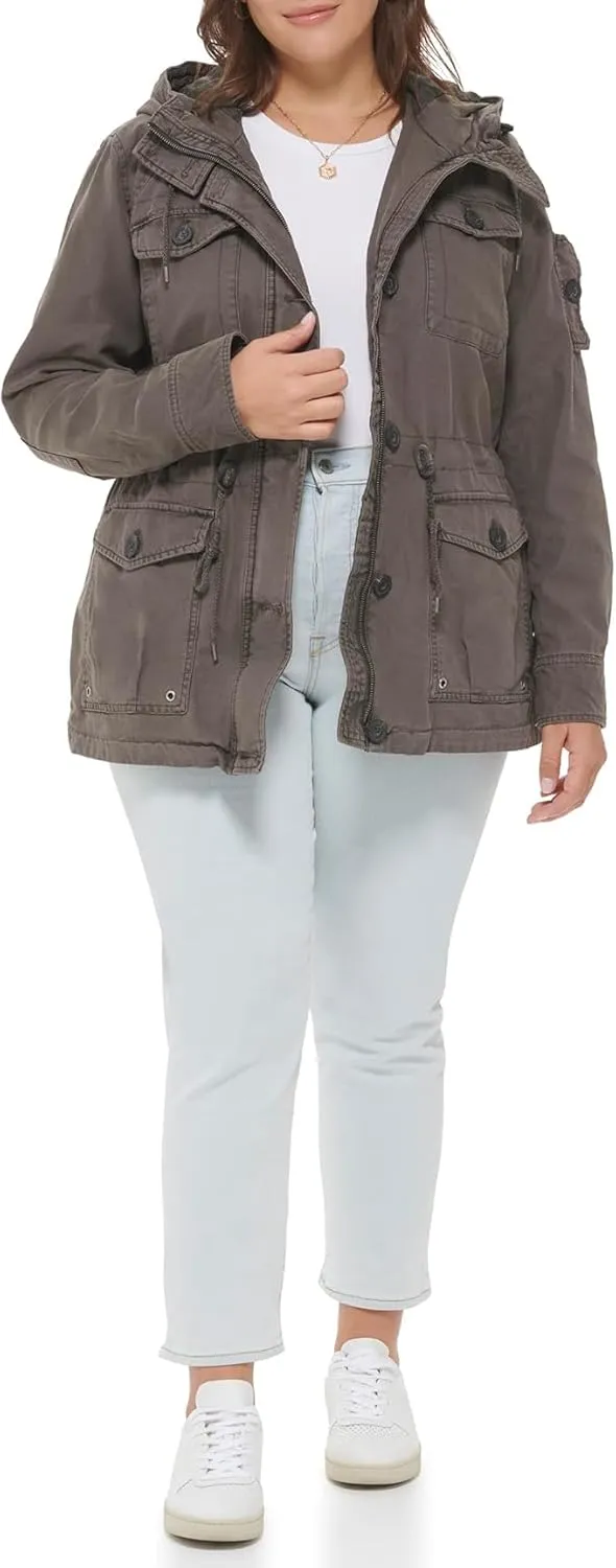 Levi's Women's Lightweight Cotton Military Jacket (Standard & Plus Sizes)