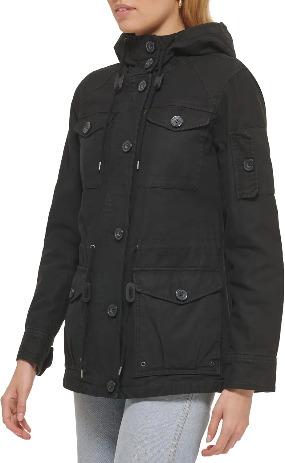 Levi's Women's Lightweight Cotton Military Jacket (Standard & Plus Sizes)