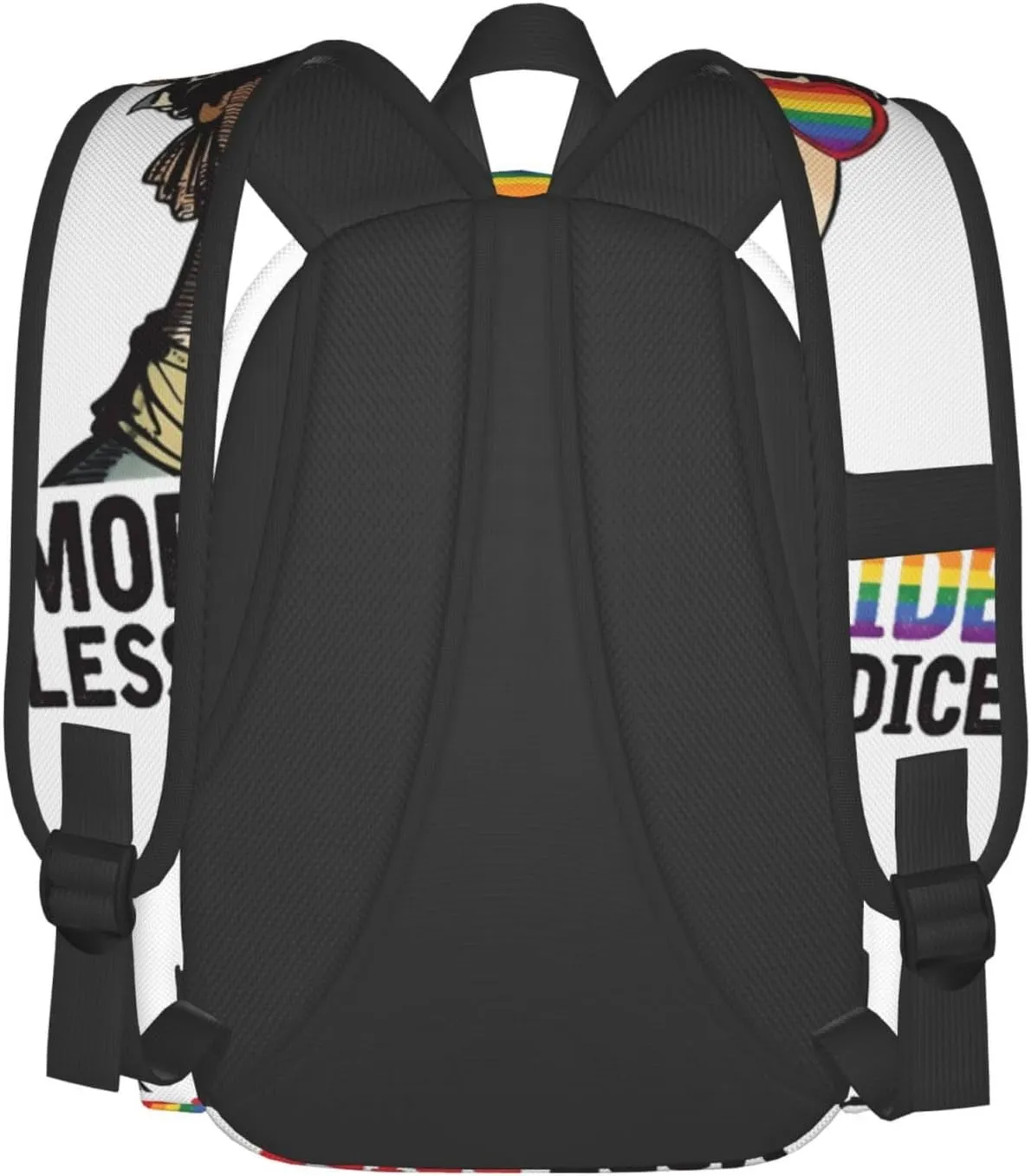 Lgbt Pride Rainbow Gay More Pride Less Prejudice Proud Ally Laptop Backpack Shoulder Bag Laptop Pack Travel Backpacks Commuter Back Pack Casual Daypack Bags With Side Pockets