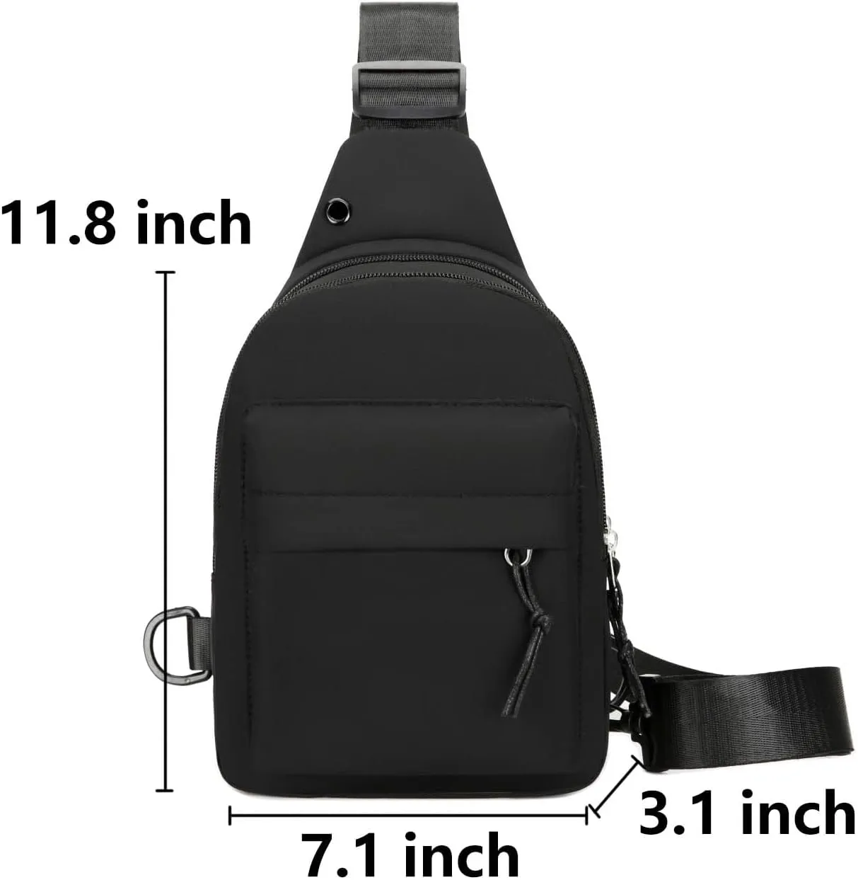 Lightweight Chest Sling Bag Small Crossbody Shoulder Fanny Packs Casual Daypack for Men Women Widened Strap(Blue)