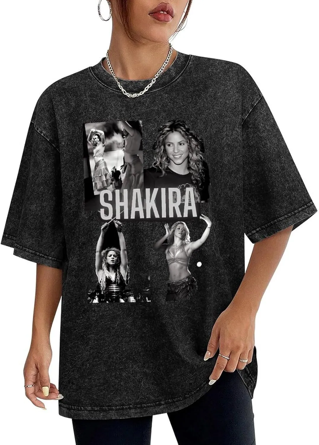 Lightweight Retro Oversized Cotton T-Shirts Unique Shirt Crew Neck Tops
