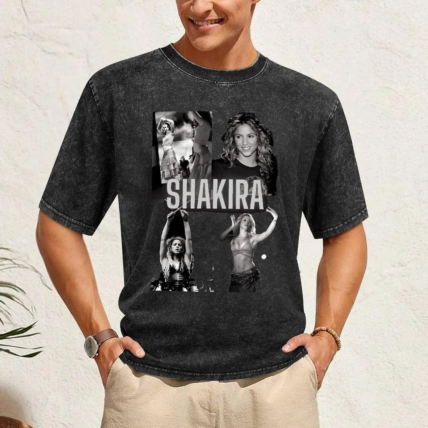 Lightweight Retro Oversized Cotton T-Shirts Unique Shirt Crew Neck Tops