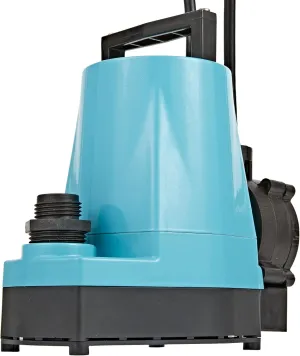 Little Giant 5-ASP 115-Volt, 1/6 HP, 1500 GPH, Automatic Aluminum Utility Pump with Standard Piggyback Diaphragm Switch, 10-ft. Cord, Blue, 505715