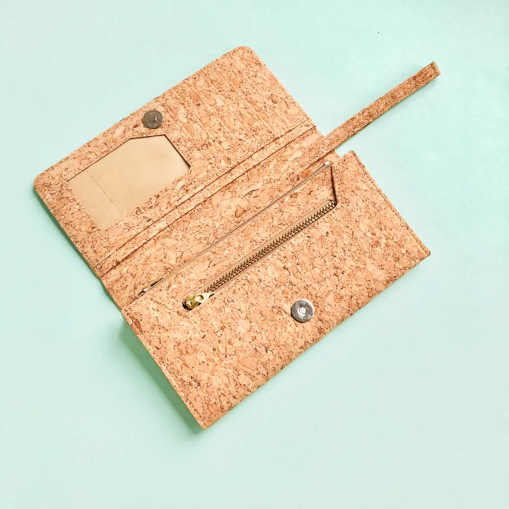Lola Long Cork Wallet in Classic