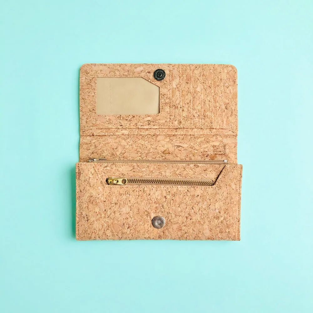 Lola Long Cork Wallet in Classic