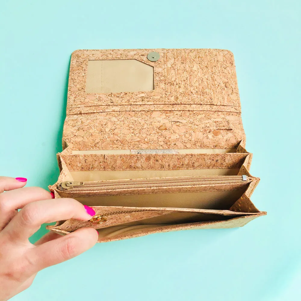 Lola Long Cork Wallet in Classic