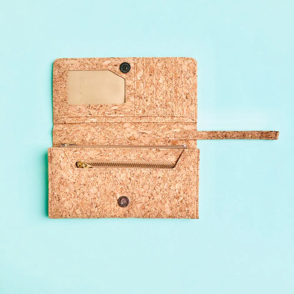 Lola Long Cork Wallet in Classic