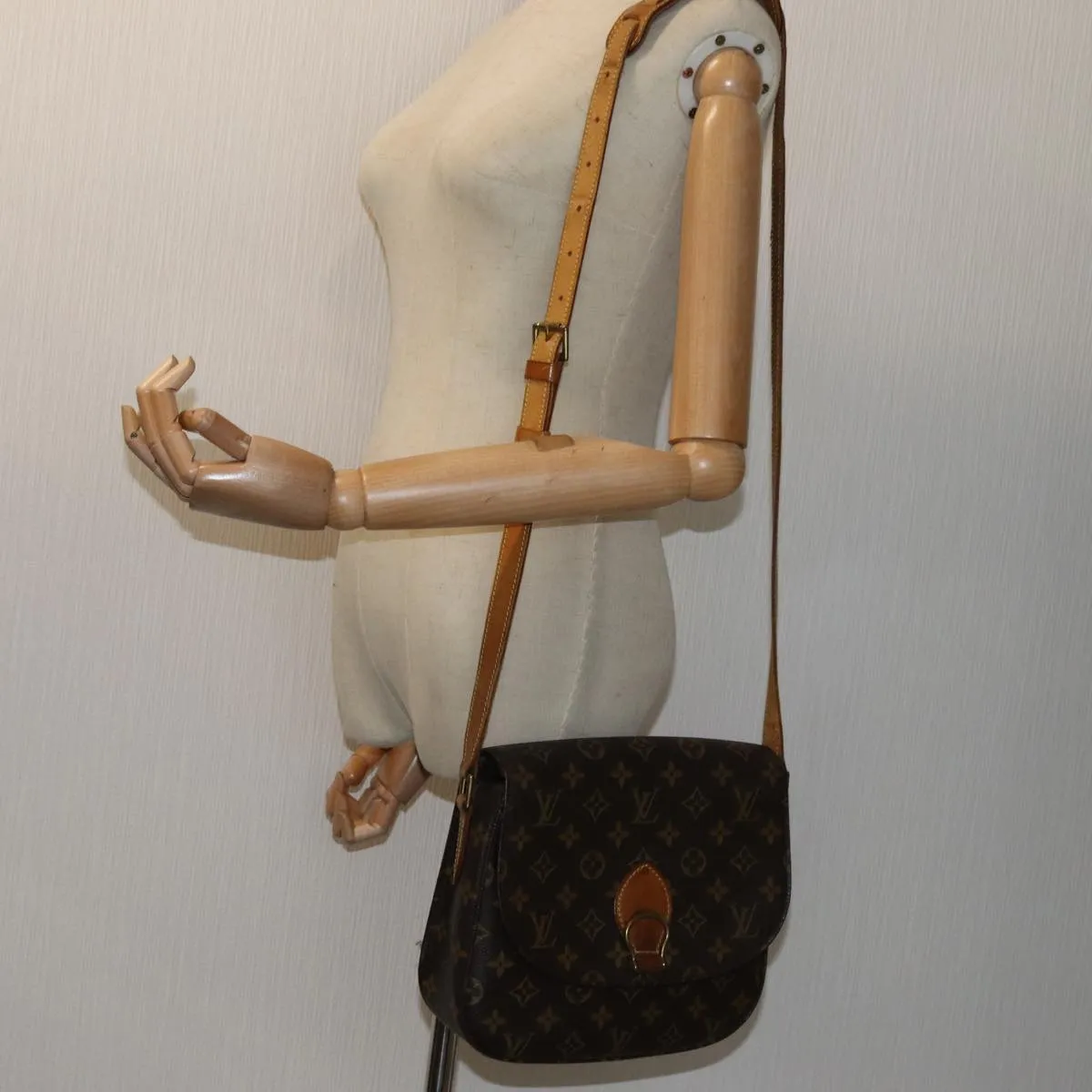 LOUIS VUITTON Monogram Saint Cloud GM Shoulder Bag M51242 LV 72341