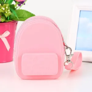 Lovely silicone earphone backpack