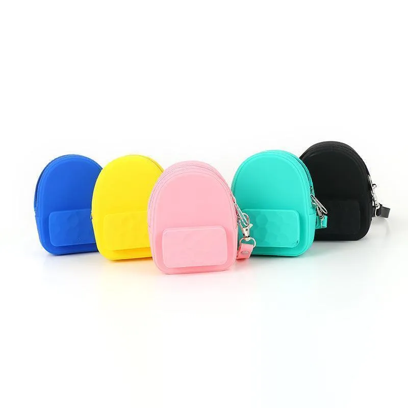 Lovely silicone earphone backpack