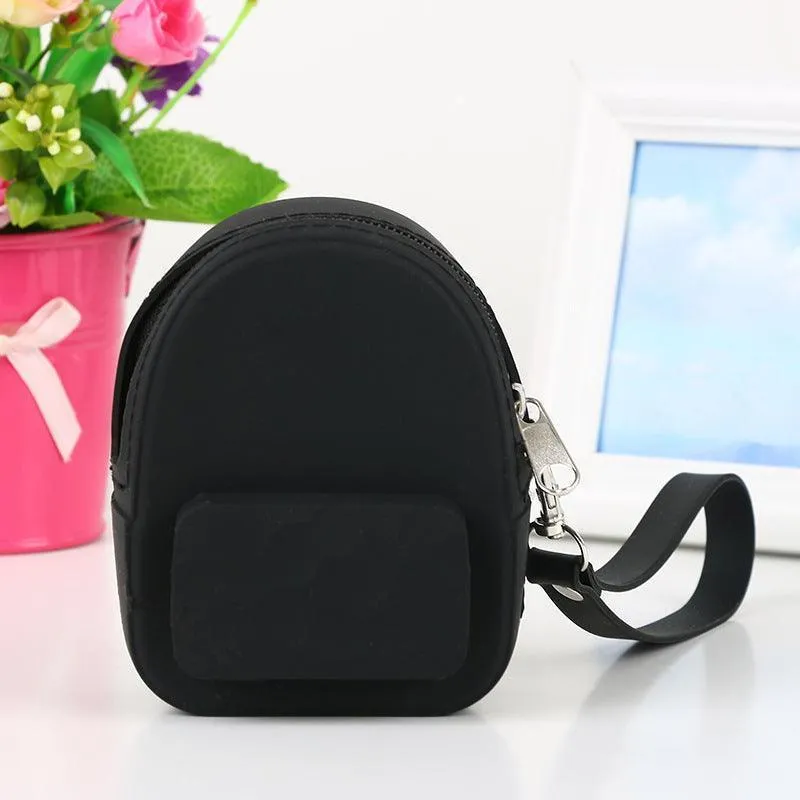 Lovely silicone earphone backpack
