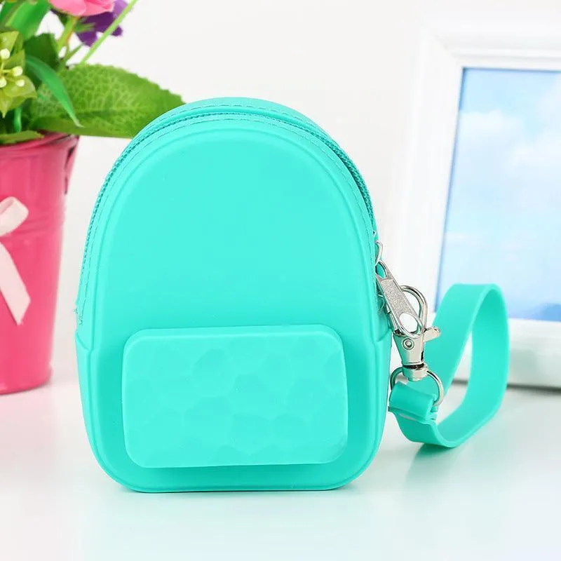 Lovely silicone earphone backpack